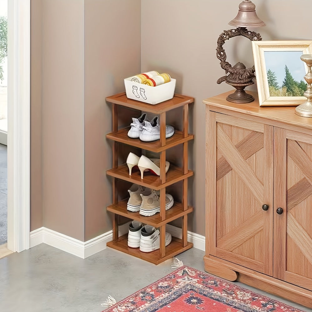 9-Tier Freestanding Shoe Rack, Closet Shoe Shelf for Entryway detail image - detail view 7