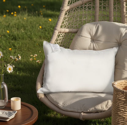 2/4pcs Pillow Inserts for Hammock - 100% Hypoallergenic Virgin Fiber - Outdoor Camping Square/Rectangle Throw Pillows (12X20/16X16/18X18)
