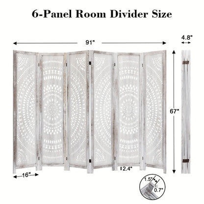 94.5-Inch Tall Room Divider with Added Privacy for Privacy and Space Definition