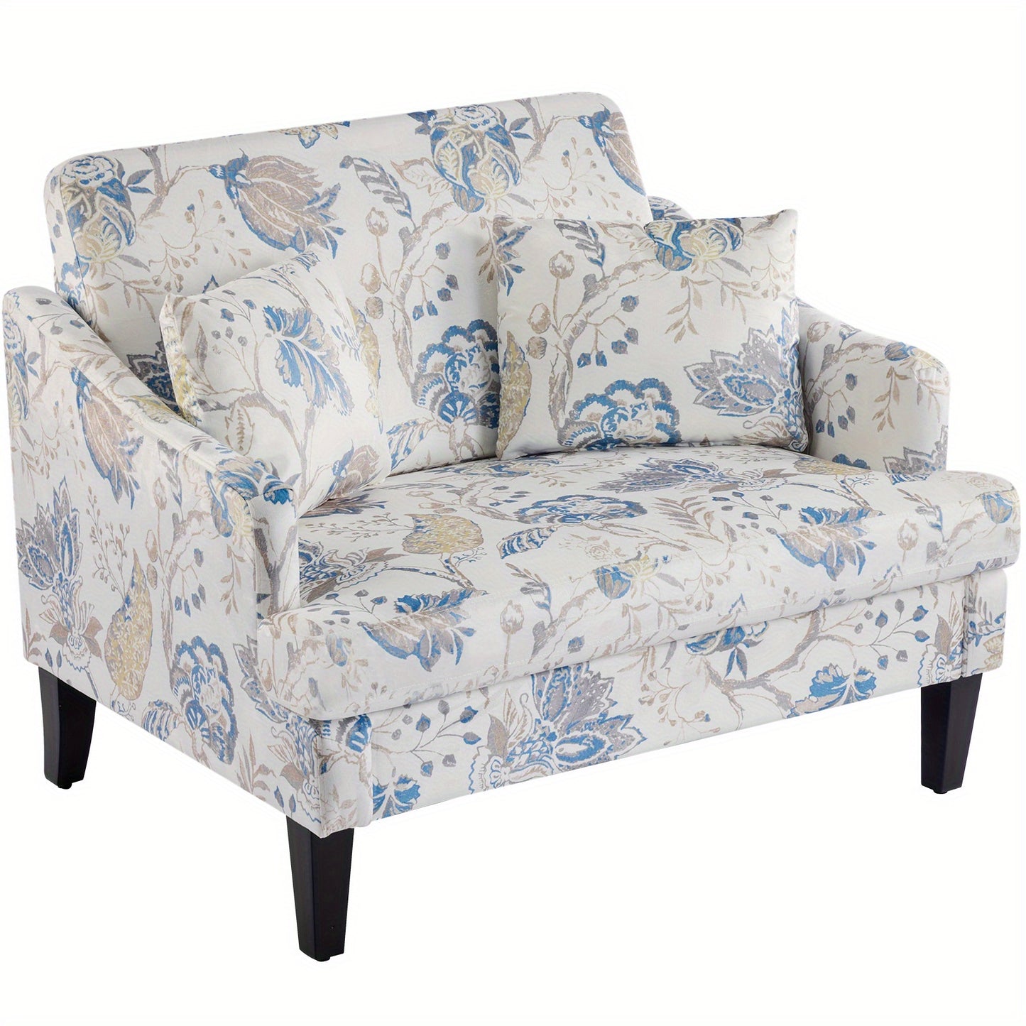 Bezseller Oversized Accent Chairs Set Of 1 & 2, 33.5'' Wide Seat Comfy Armchair With 2 Pillows, Upholstered Big Reading Chair, Modern Single Sofa Chair For Living Room Bedroom Apartment Office