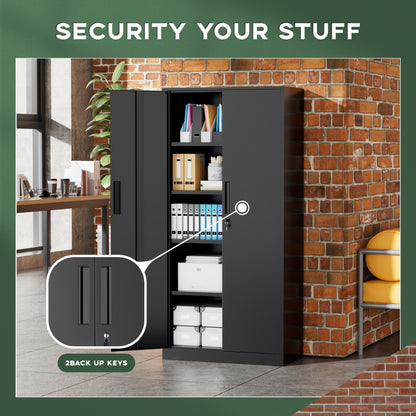 Lockable Metal Filing Cabinet, Metal Filing Cabinet, Used For Storing Documents And Office Supplies, Equipped With A Door And Shelves, Is A Modern Style Filing Cabinet, Convenient To Use And With A Small Footprint.
