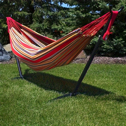 1 Portable Hammock - Anti-rollover Patent + Widened Load-bearing Fabric Surface, Turning Garden Camping Into A Comfortable Sleeping Bed In Seconds! Comes with A Handbag & High-strength Ropes, Say Goodbye to Complex Assembly, Suitable for All