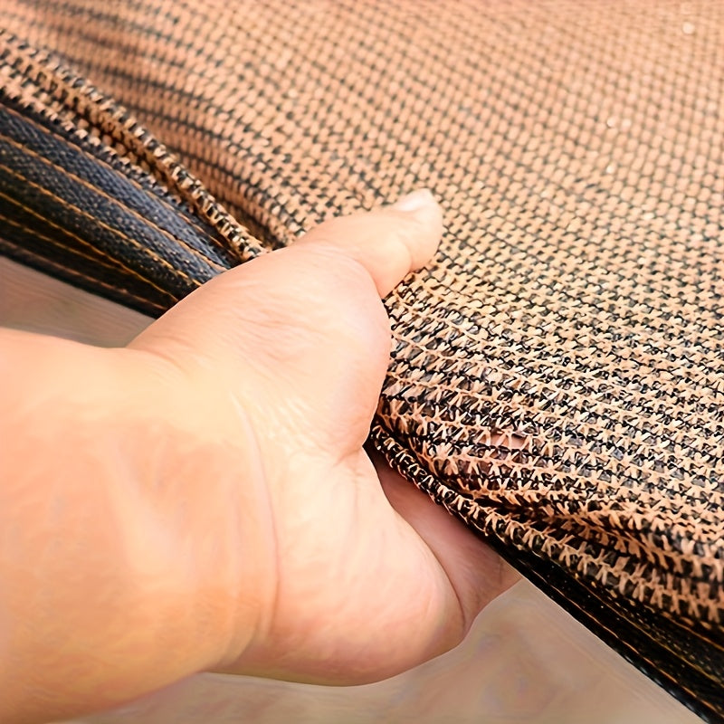 Outdoor Pergola Shading Net - Brown HDPE Design, 90 Shading - Send Lanyard When You Shoot, Suitable for Gardens, Greenhouses, Agricultural Shading, UV Protection, Windproof And Durable, Easy to Create Balcony Privacy Net, Fence Shielding Protection!