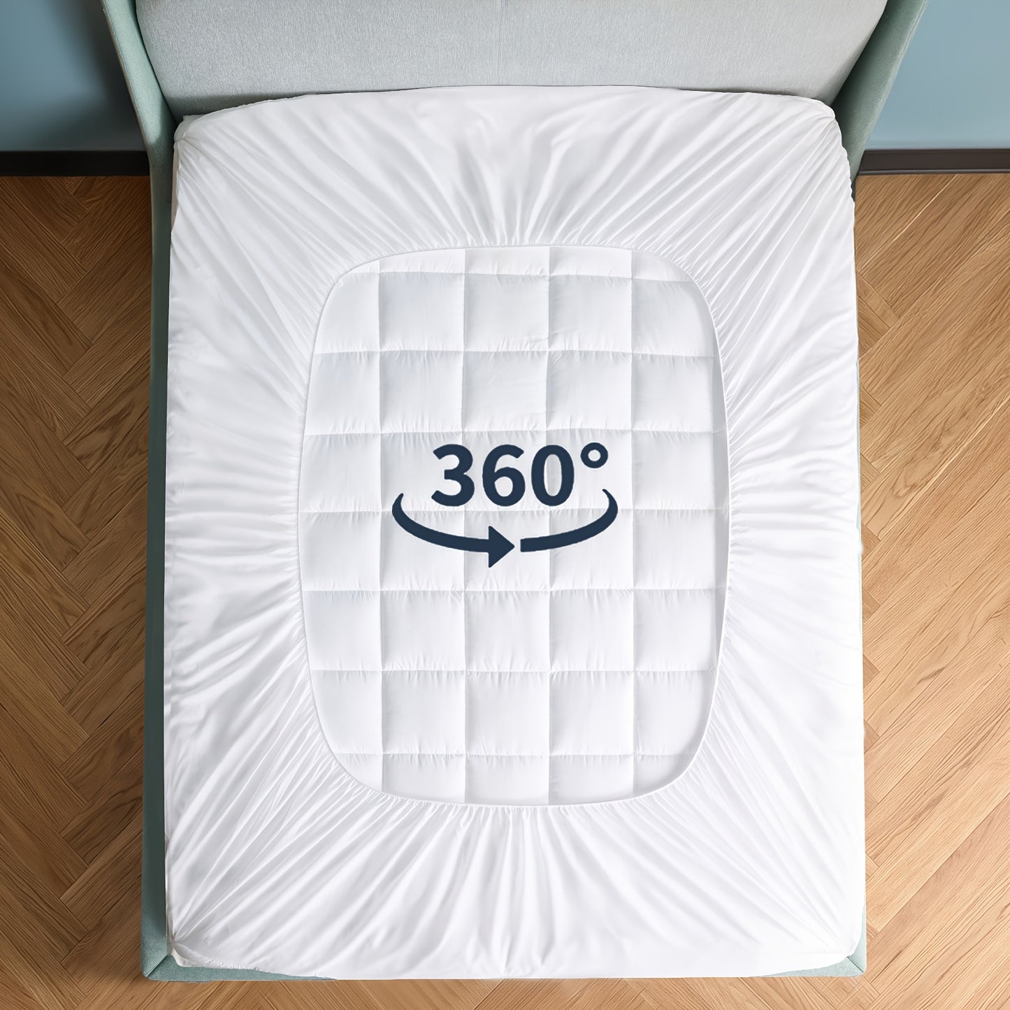 Novted Memory Foam Mattress Extra Large, Super Comfortable Mattress Cover, Breathable Soft Microfiber Protective Pad, Noiseless Mattress Cover, 8-21 Inch Deep Pocket,, Decorations for Home