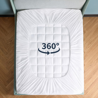 Novted Memory Foam Mattress Extra Large, Super Comfortable Mattress Cover, Breathable Soft Microfiber Protective Pad, Noiseless Mattress Cover, 8-21 Inch Deep Pocket,, Decorations for Home