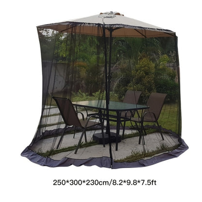 98-118 Inch Patio Umbrella Mosquito Net for Outdoor Shade and Protection detail image - detail view 4