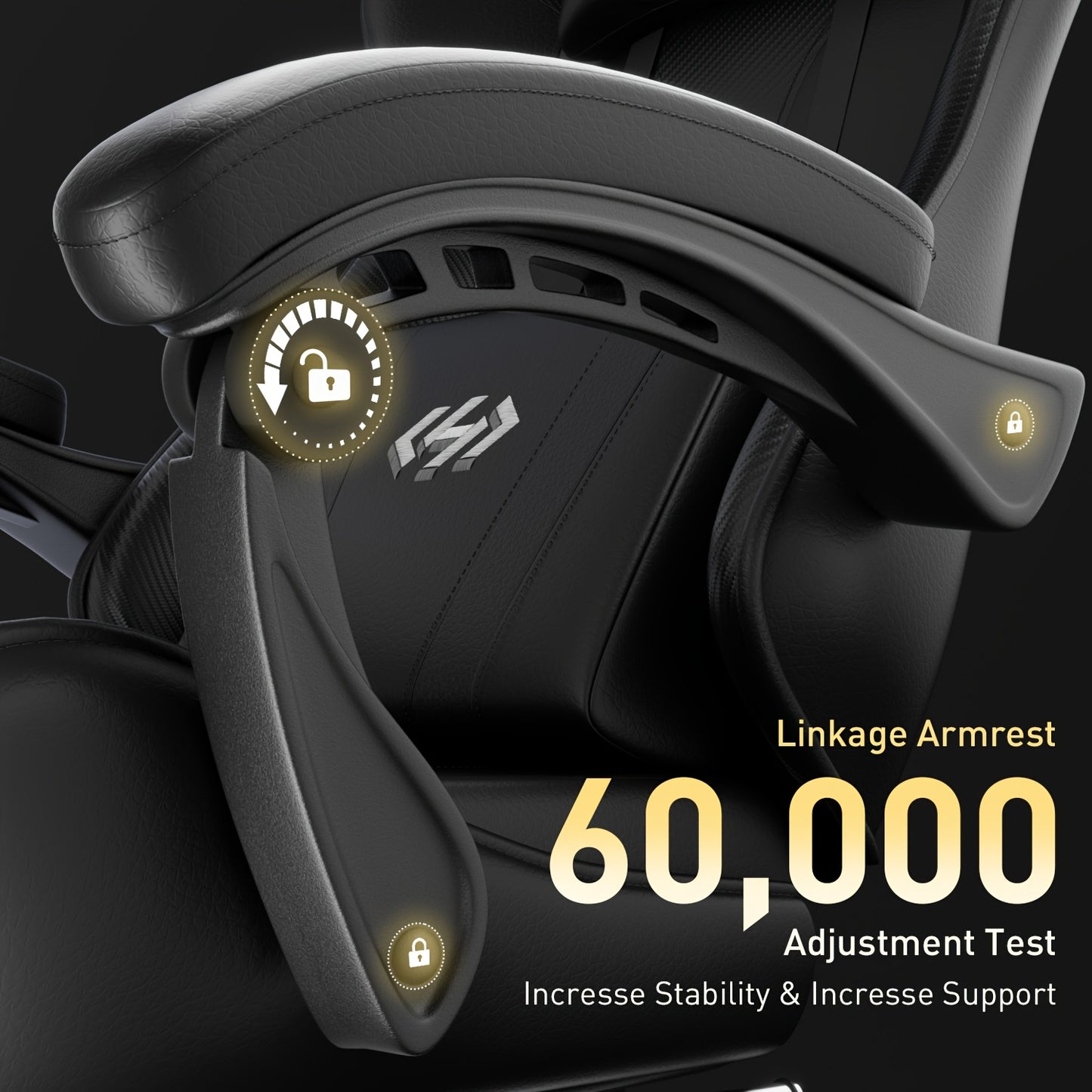 Ergonomic Gaming Chair with Spring Cushion, Retractable Footrest, Headrest & Lumbar Support, PU Leather Swivel Computer Desk Chair for Office & Gaming