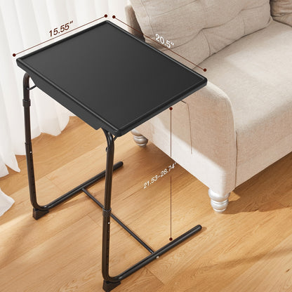 1/2/3 Packs Adjustable Foldable Desk - Folding Tray with 6 Height & 3 Tilt Angle Settings, Perfect for Restaurant