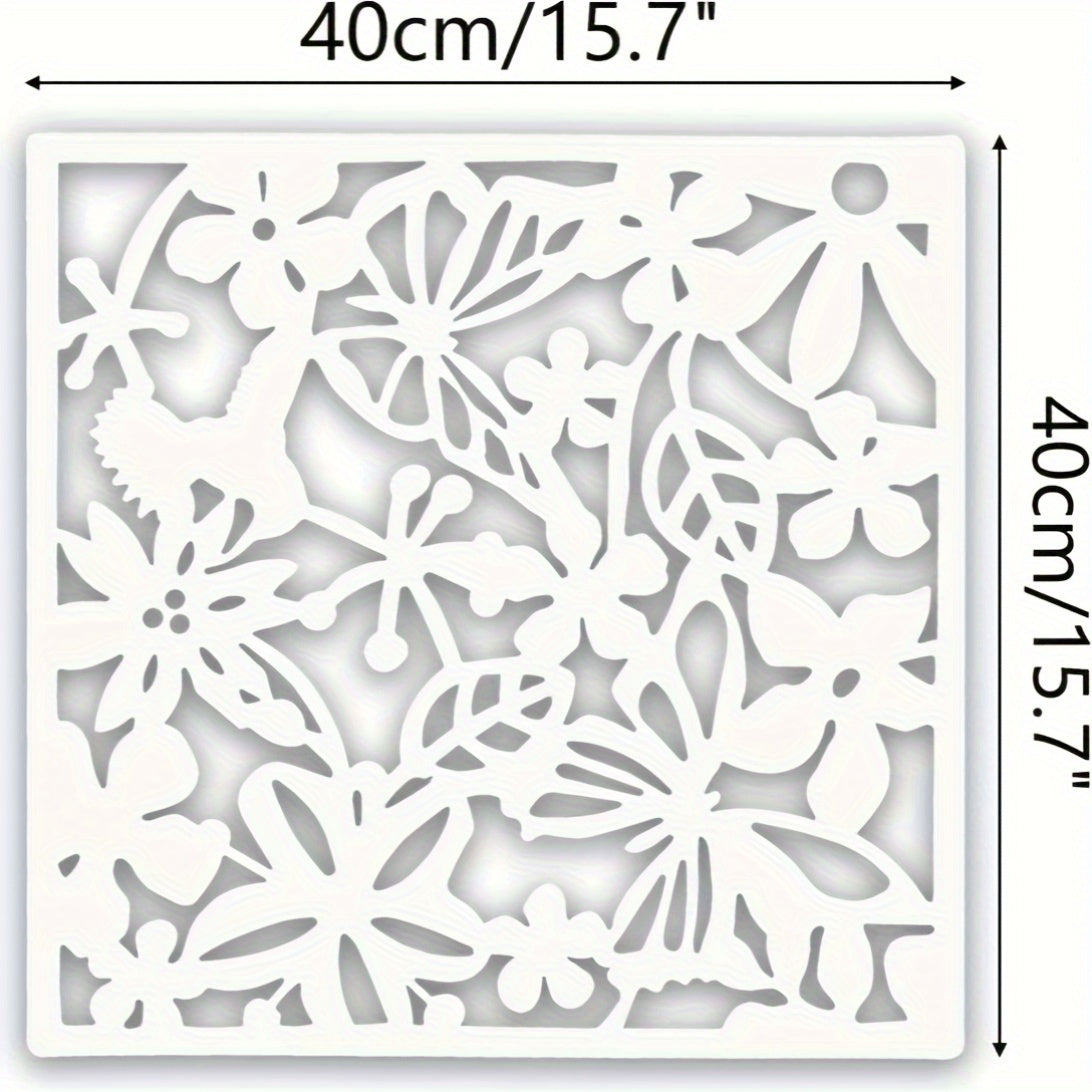 12/24pcs Plastic Hanging Room Divider Panels, Art Decor Floral Carved Thick PVC Screen Panels Hanging Wall Divider Room Partition, Stylish Hollow Design for Home, Office, Kitchen, Bedroom, Living Room Decor And Additions - White/Black