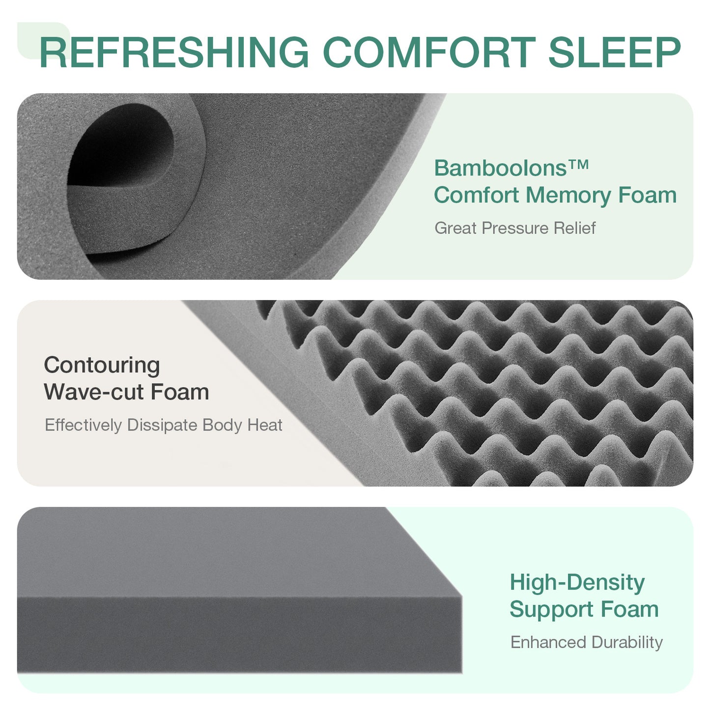 Novilla 6 8 10 12 inch Cooling Gel Memory Foam Mattress, Medium Firm, Mattress in a Box