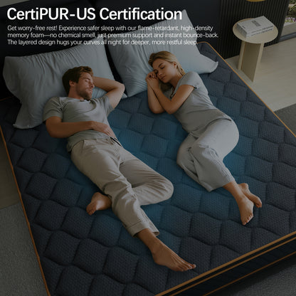 Hybrid Pocket Coil Memory Foam Mattress, 4/10/12/14 Inch Cooling Gel Layer, Twin Full Queen King Sizes, Medium Firm Pressure Relief, Motion Isolation Roll Compressed Box Mattress