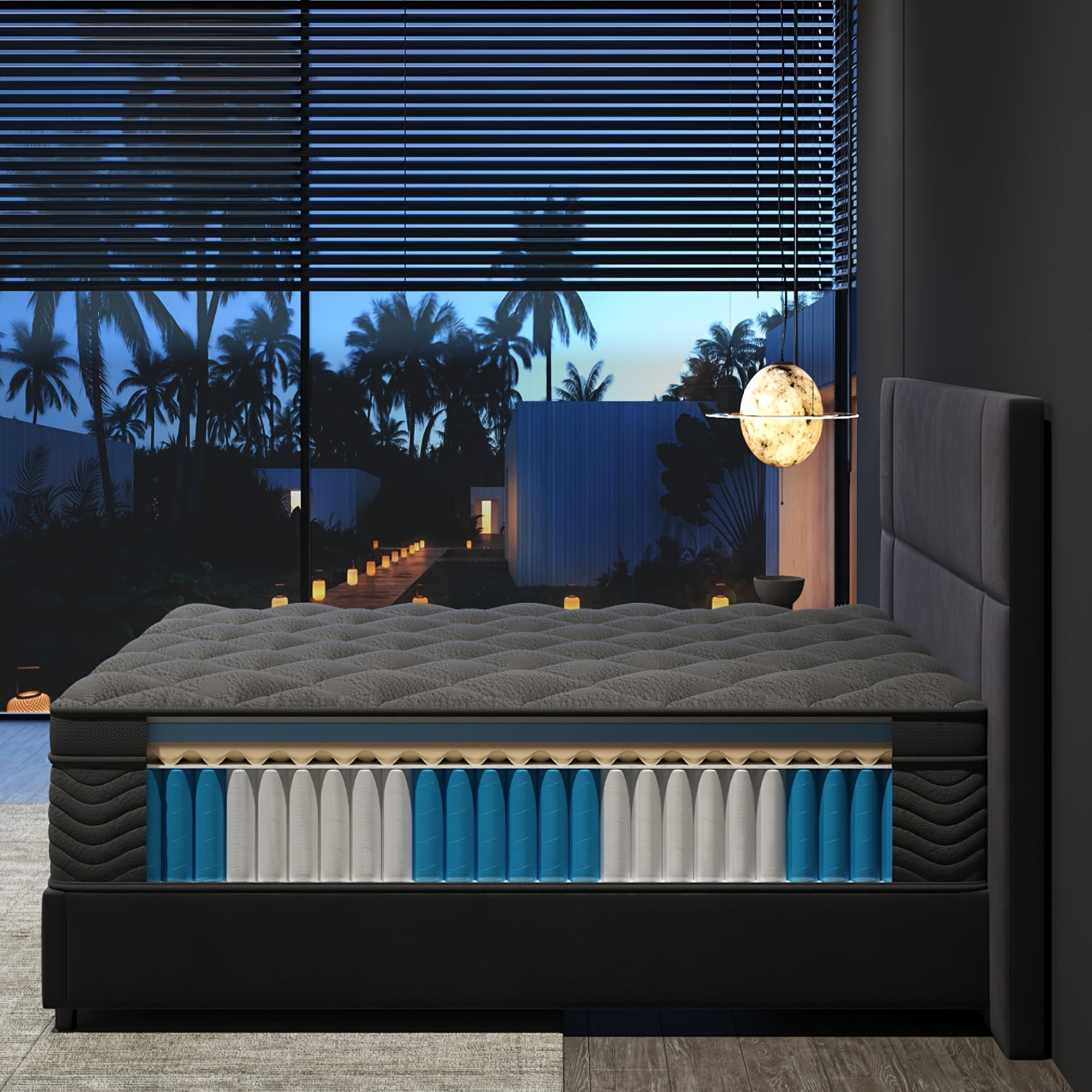 8inch 10inch 12 Inch 14 Inch Multilayer Hybrid Twin Full Queen King Size Mattress- Multiple Sizes & Styles Available, Ergonomic Design with Memory Foam And Pocket Spring, Medium Firm Feel