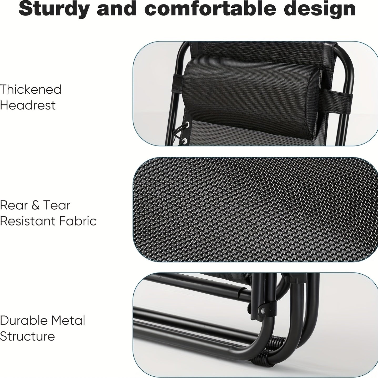 [Outdoor Camping Chair] 1/2Pack Zero Gravity Lounge Chairs For Outdoor Patio And Poolside With Pillows And Cup Holders - Foldable, Space-Saving, Easy To Carry, Outdoor Camping Chair, Suitable For Beach, Grass, Wild Camping