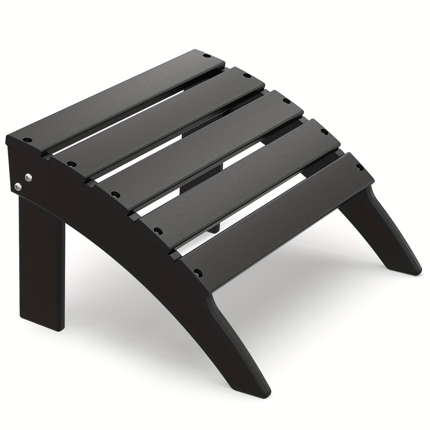 [Portable & Durable] Adirondack Ottoman 1pc/2pcs, HDPE Footrest For Outdoor Chairs, All-Weather Plastic Footstool For Deck, Patio, Poolside, Backyard - 19.7 Inch Wide, Portable & Durable & Lightweight