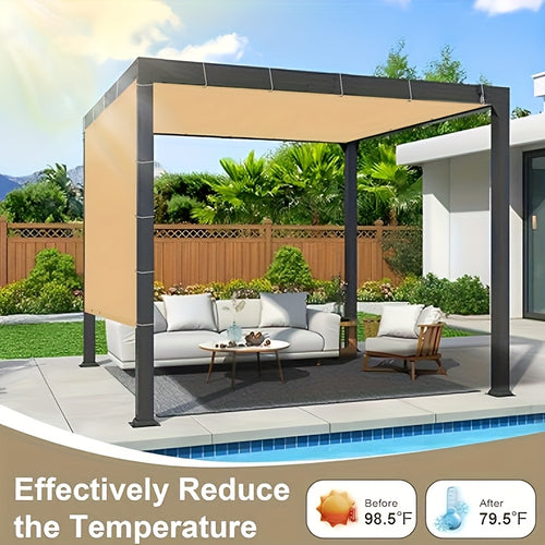 1pc Multi-Purpose Sunshade Net, Sunshade Cloth Net, Encrypted And Thickened Net, Home Balcony Sunshade Net, Thermal Insulation Net, Agricultural Greenhouse Vegetable Sunshade Net, Balcony Privacy Net (90% Sunshade Rate)