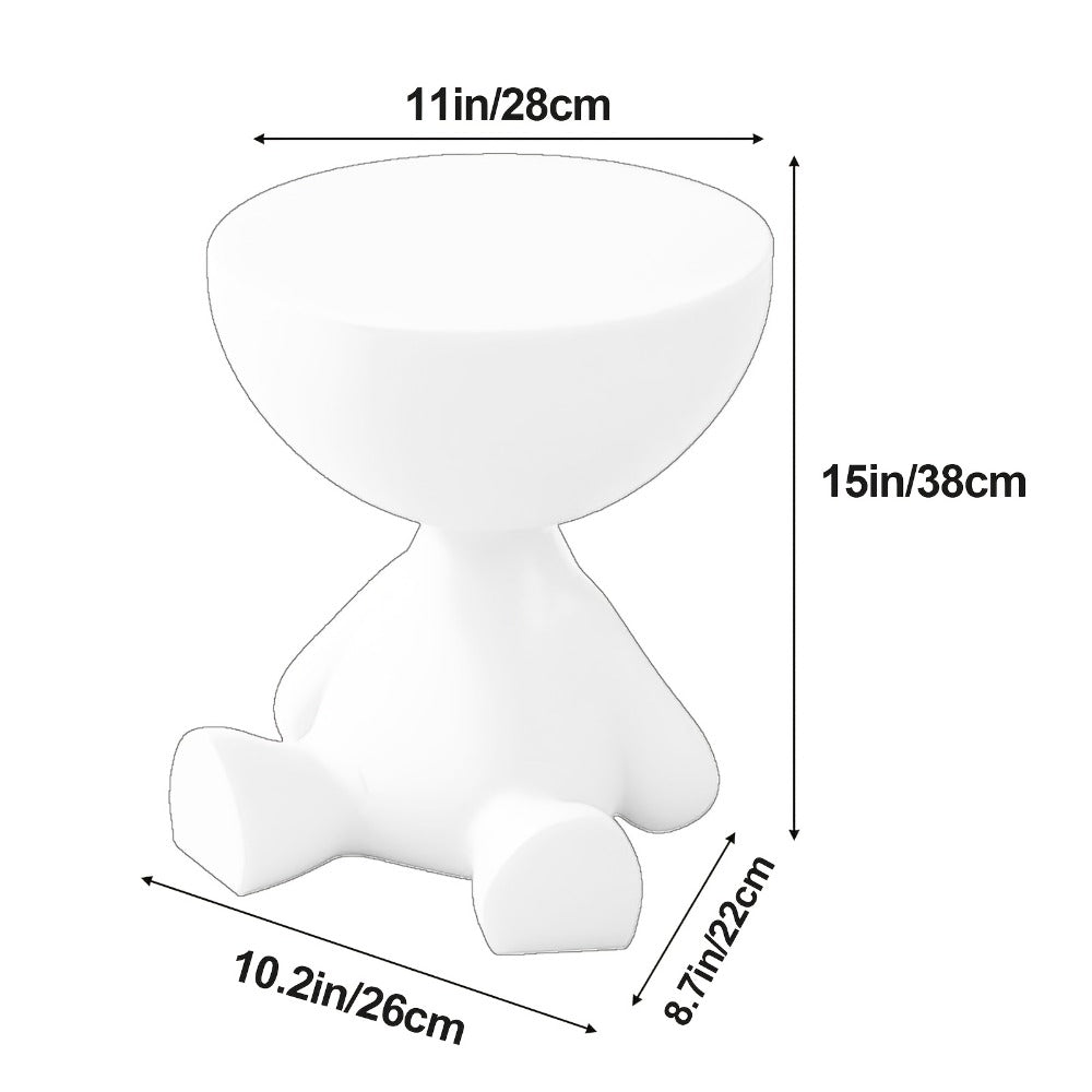 Acrylic Minimalist Coffee Table, Transparent Sofa Side Table for Living Room Bedroom Small Space, Multi-functional Storage End Table Nightstand, 6 Colors