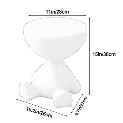 Acrylic Minimalist Coffee Table, Transparent Sofa Side Table for Living Room Bedroom Small Space, Multi-functional Storage End Table Nightstand, 6 Colors