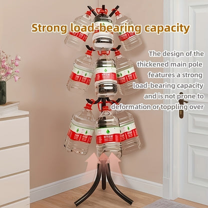 Metal Coat Rack, Free Standing Clothes Stand for Office, Entryway, Hallway, Living Room, Bedroom, Home, Dorm - Durable Storage Organizer for Shirts, Hats, Coats, Bags, Scarves