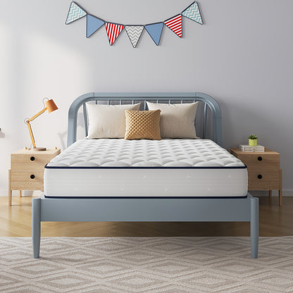 Novilla 6" 8" Hybrid Spring Foam Mattress Packaged in a Box, Featuring Medium Softness, Breathable Material, And Adaptive Support