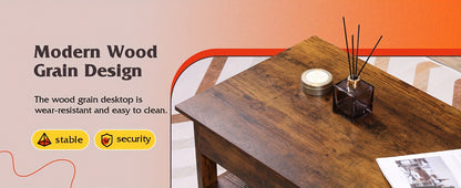 Adjustable Lift Top Coffee Table with Storage Drawers & Hidden Compartment - Modern Lift-Top Mechanism, Lift-Top Table Suitable for Living Room, Reception Room, Assembly Required, Wood/HDF, Space-Saving