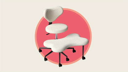 Cross Legged Chair - Meditation Chair With Wheels, ADHD Chair, Height Adjustable Seat, Adjustable Stool, Ergonomic Back Support, Flexible Design, Velvet And Faux Leather Black, Perfect Christmas Gift For Fidgety Sitters And Yoga Lover