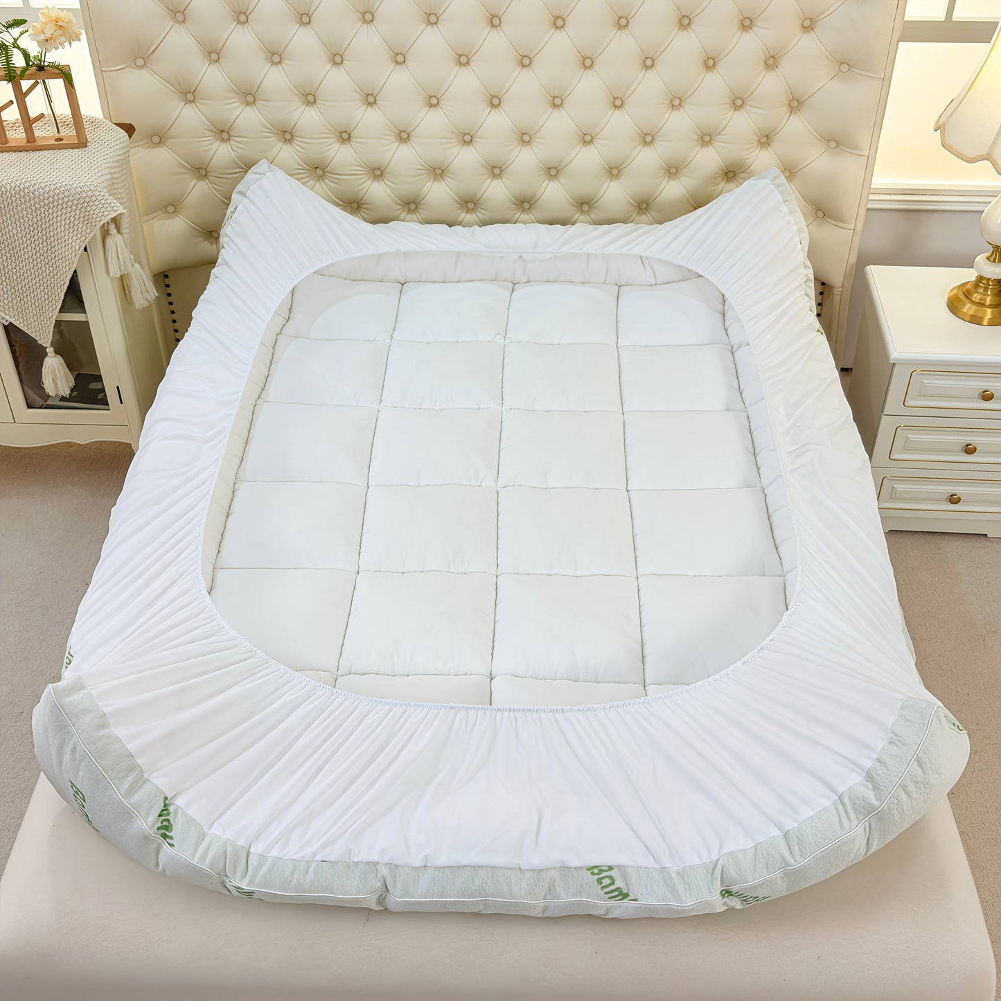 [Cooling Mattress Cover] Cooling Mattress Cover, Suitable For Mattresses With A Thickness Ranging From 8 To 21 Inches, An Ideal Choice For Summer Bedroom Mattresses