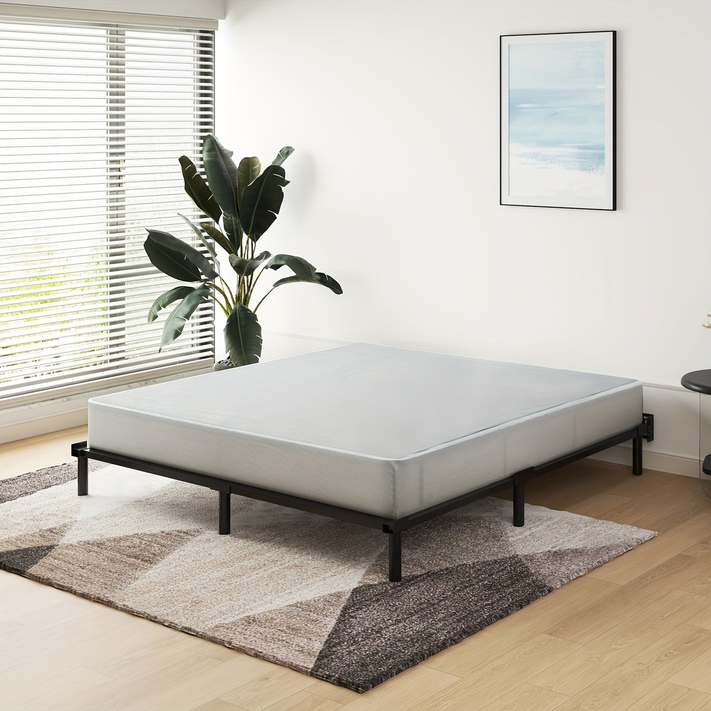 5/7.5/9 Inch Box Spring for Twin/Full/Queen/King Bed, High Profile Strong Metal Frame Foundation, Quiet Noise-Free, Easy Assembly