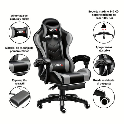 Gaming Chair, Adult Gamer Chair Ergonomic Computer Chair for Teens, Racing Style PC Office Chair with Lumbar Support