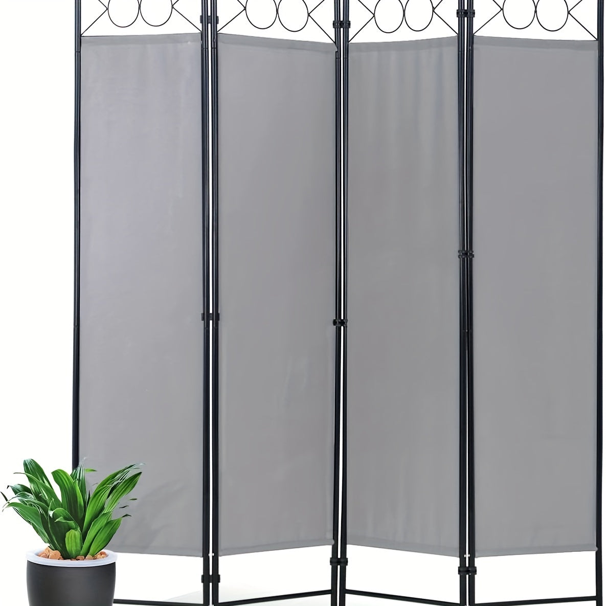 Room Divider, Folding Privacy Screen 4 Panels Portable Wall Divider Partition Room Dividers for Home Office Room Separation