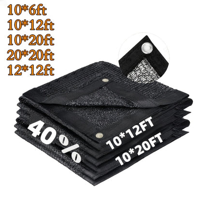 40% Shade Cloth for Gardens, Mesh Sunshade Netting, Sunblock Material with Grommets Designed for Plant Heat Protection in Patios, Outdoor Areas, Greenhouses, Pergolas, And Chicken Coops