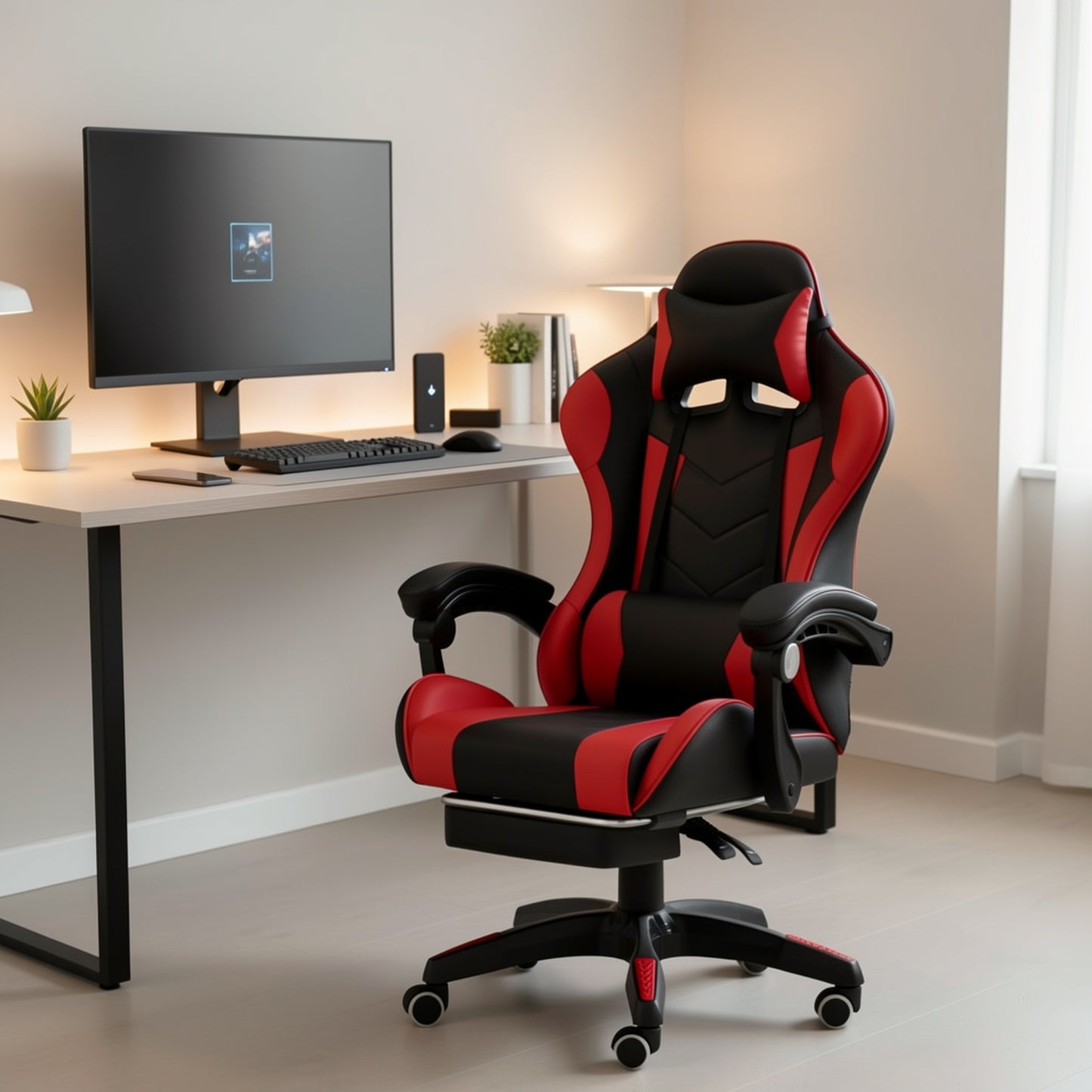 Gaming Chair, Adult Gamer Chair Ergonomic Computer Chair for Teens, Racing Style PC Office Chair with Lumbar Support