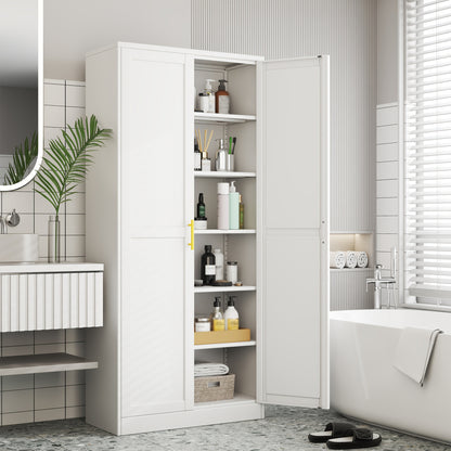 GEITIN 75.2" Metal Storage Pantry Cabinet with Two Doors