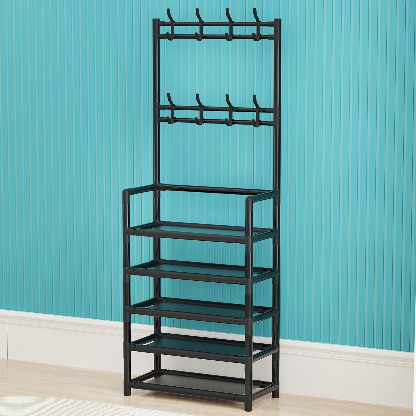 1pc Utility Racks, Entrance Rack, Home Organizer for Organizing Shoes And Hats - The Ideal Choice for Organizing Homes, Living Rooms, And Dormitories, Suitable for Living Rooms, Bedrooms, Lobbies, And Bathrooms, Each Item Comes with 10 Shoe Bags