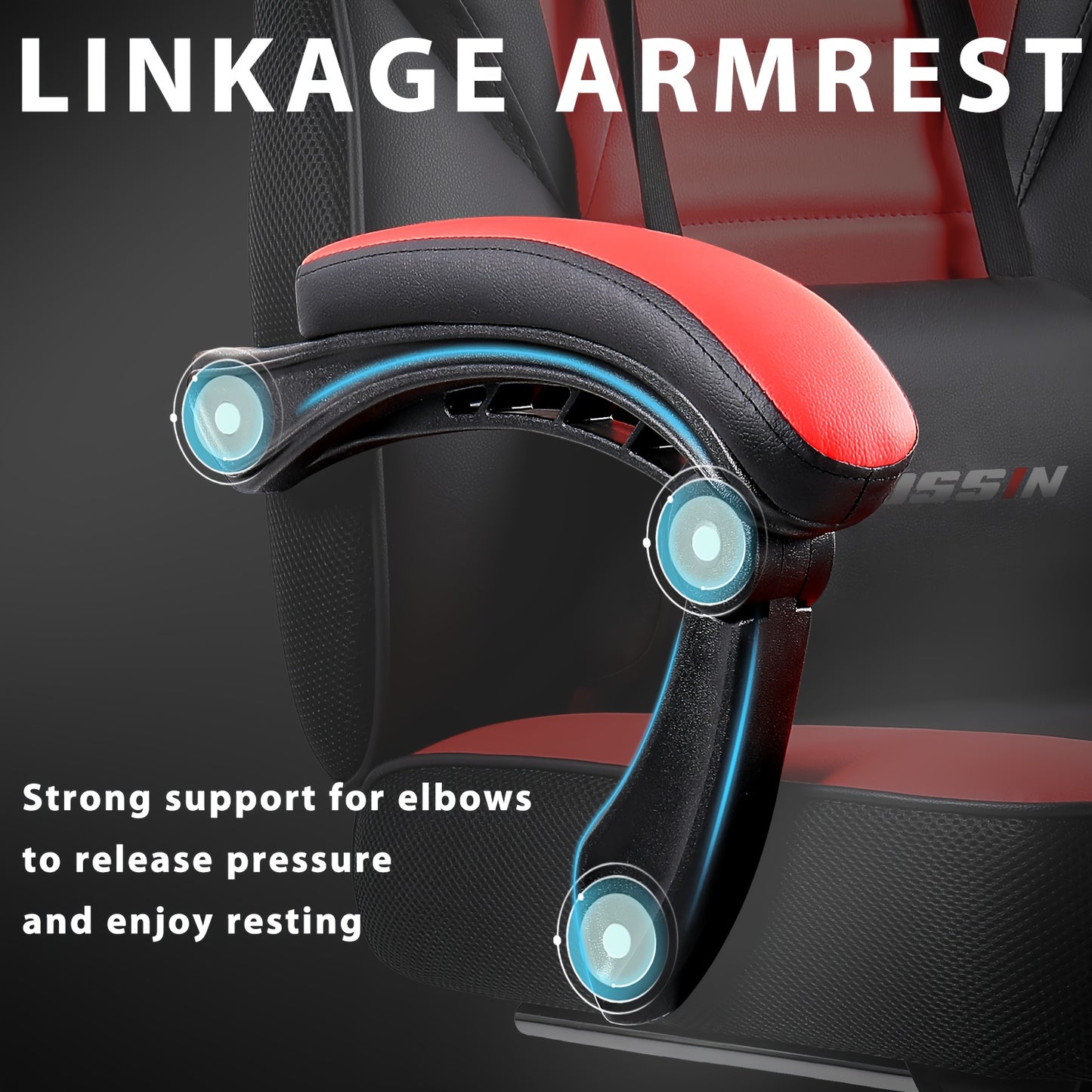 Big And Tall Gaming Chair, Video Game Chair with Footrest And Massage Lumbar Support, 400Lb Capacity Office Chair, Ergonomic Computer Chair Height Adjustable with Swivel Seat And Headrest for Adults