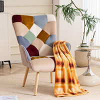 Gold Burgundy Polyester Blend