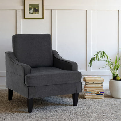 Accent Chair with Solid Wood Construction for Comfortable Everyday Seating in Living Room detail image - detail view 10