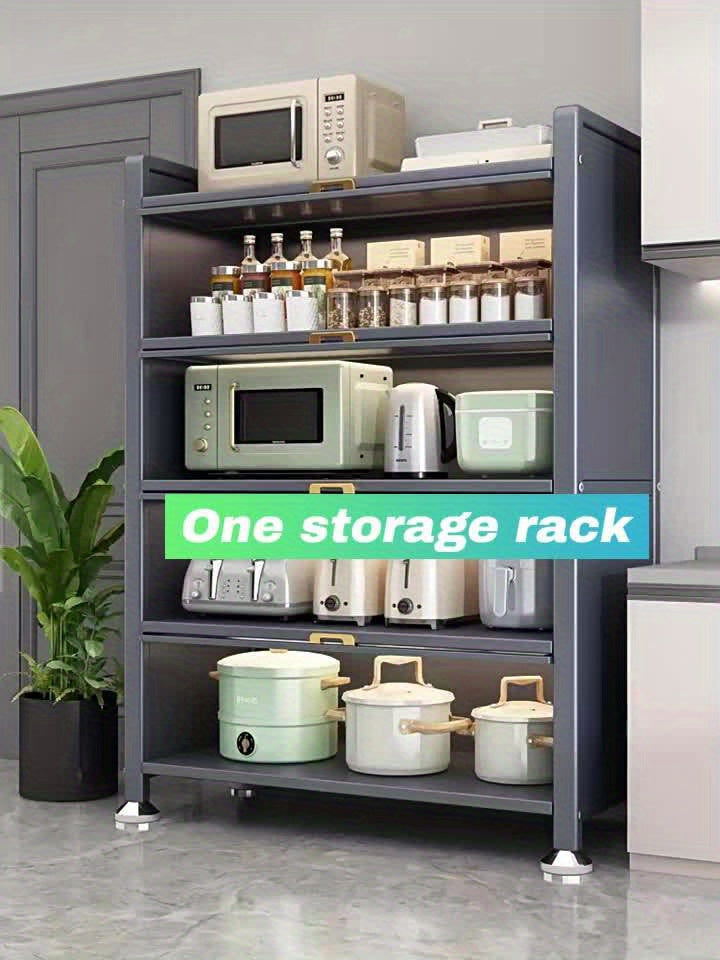 Heavy-Duty Metal Kitchen Cabinet with Transparent Acrylic Doors - Extra Tall Storage Shelf, Large Pantry Organizer for Kitchen, Living Room, Dining - Easy Assembly, No Power Needed (Grey, 57.1"H x 31.5"W x 12.6"D) - Ideal for Small Spaces