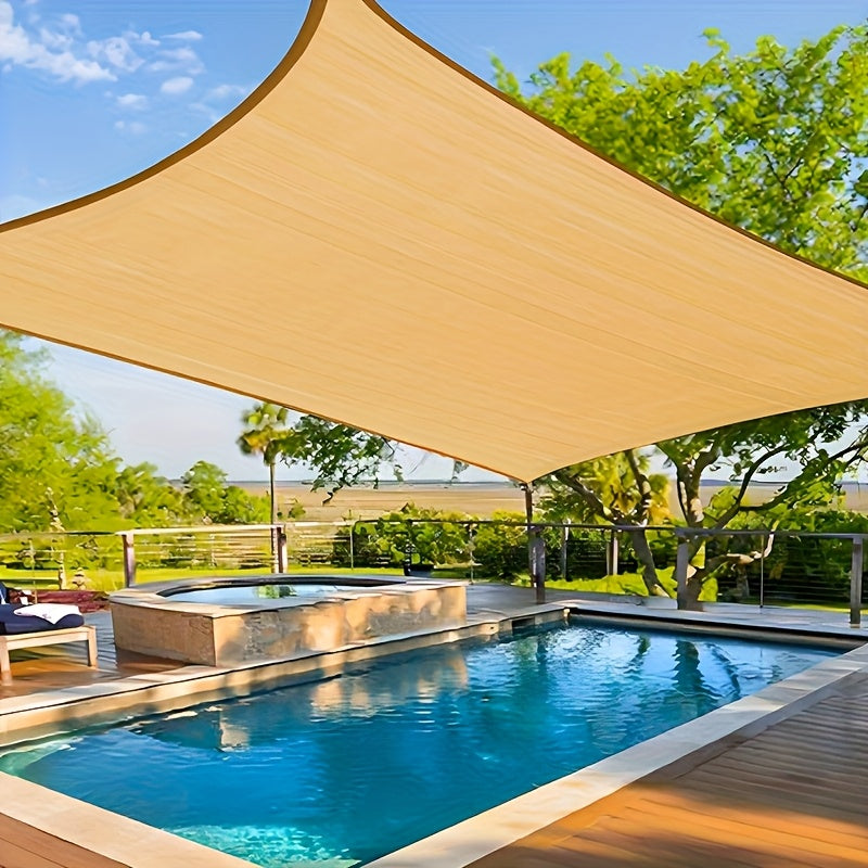 1pc Multi-Purpose Sunshade Net, Sunshade Cloth Net, Encrypted And Thickened Net, Home Balcony Sunshade Net, Thermal Insulation Net, Agricultural Greenhouse Vegetable Sunshade Net, Balcony Privacy Net (90% Sunshade Rate)
