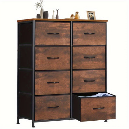 Storage Cabinet, Hallway Storage Cabinet, Storage Cabinet With 8 Fabric Drawers/4 Fabric Drawers/2 Fabric Drawers, Sturdy And Durable Metal Frame, More Suitable For Home Storage, Office And Apartment Storage, Comes With Screwdriver And Wrench