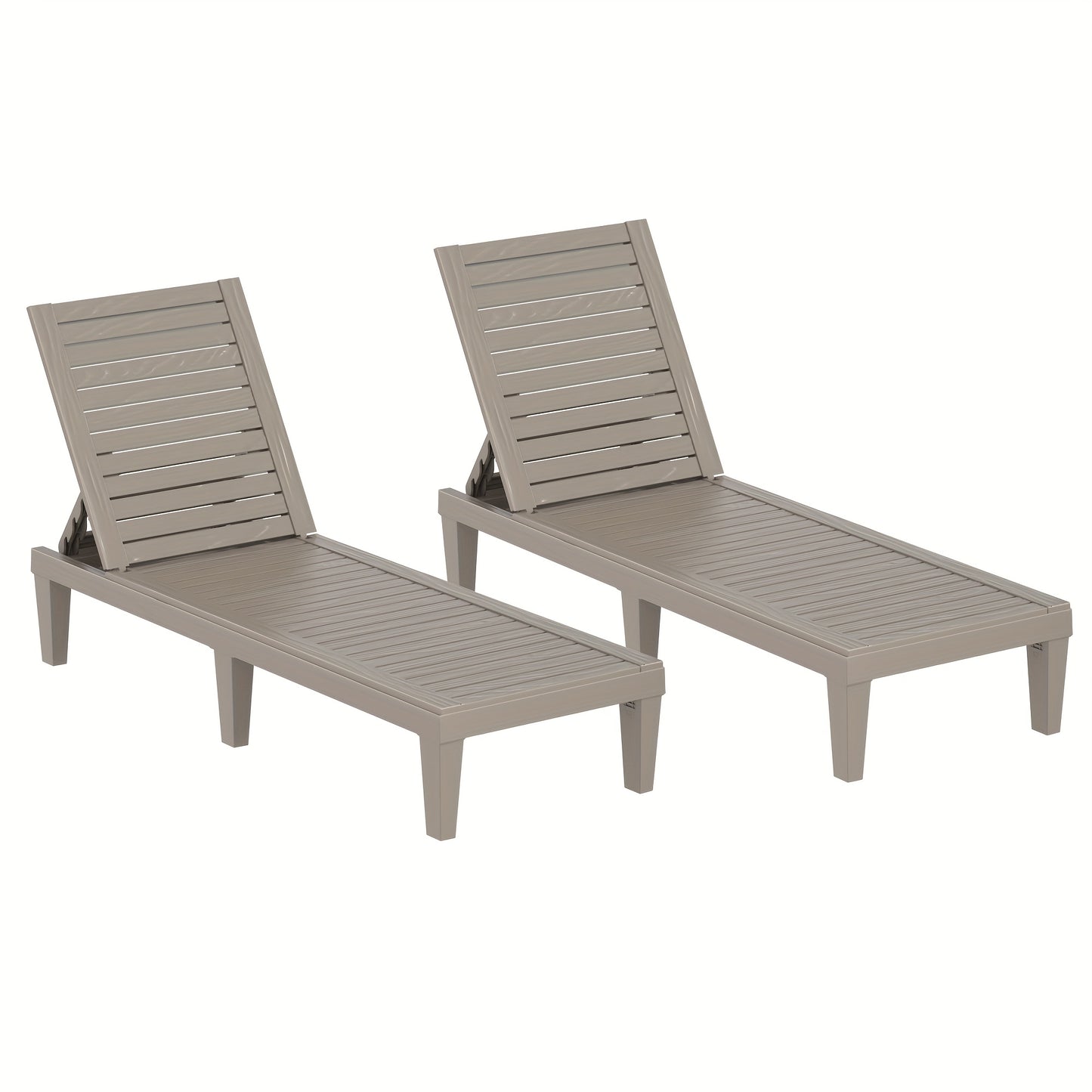 Outdoor Adjustable Backrest Outdoor Garden Lounge Chair | Waterproof Sunscreen Resin Material | Anti-ultraviolet And Anti-corrosion | Balcony Garden Pool Beach Holiday Leisure Chair, Perfect Holiday Gift for Halloween, Christmas, Thanksgiving