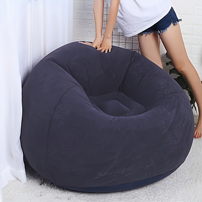 1pc Soft Comfortable Soybean Bag Chair, Inflatable Sofa Outdoor, Lazy, Tatami Chair, Sofa Cover, Living Room, Office, Outdoor Picnic Camping, Father'S Day