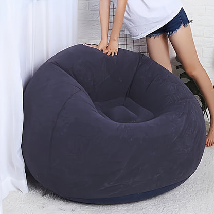 1pc Soft Comfortable Soybean Bag Chair, Inflatable Sofa Outdoor, Lazy, Tatami Chair, Sofa Cover, Living Room, Office, Outdoor Picnic Camping, Father'S Day