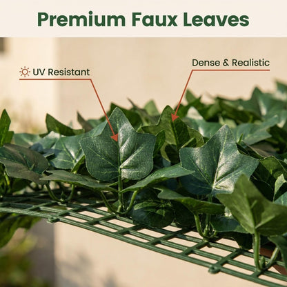 [Garden Patio Privacy] Realistic Artificial Ivy Privacy Fence 119" X 40", Perfect For Enhancing Garden Patio Privacy & Aesthetics