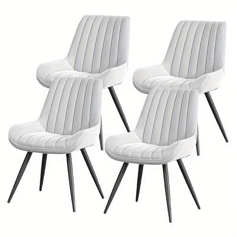 Modern Dining Chairs Set Of 2/4! Comfy Dining Room Chairs Reception Chair with Thick Cushions, Upholstered Fabric Kitchen Side Chairs with Metal Legs Suitable for Office Bar Kitchen Dining Room