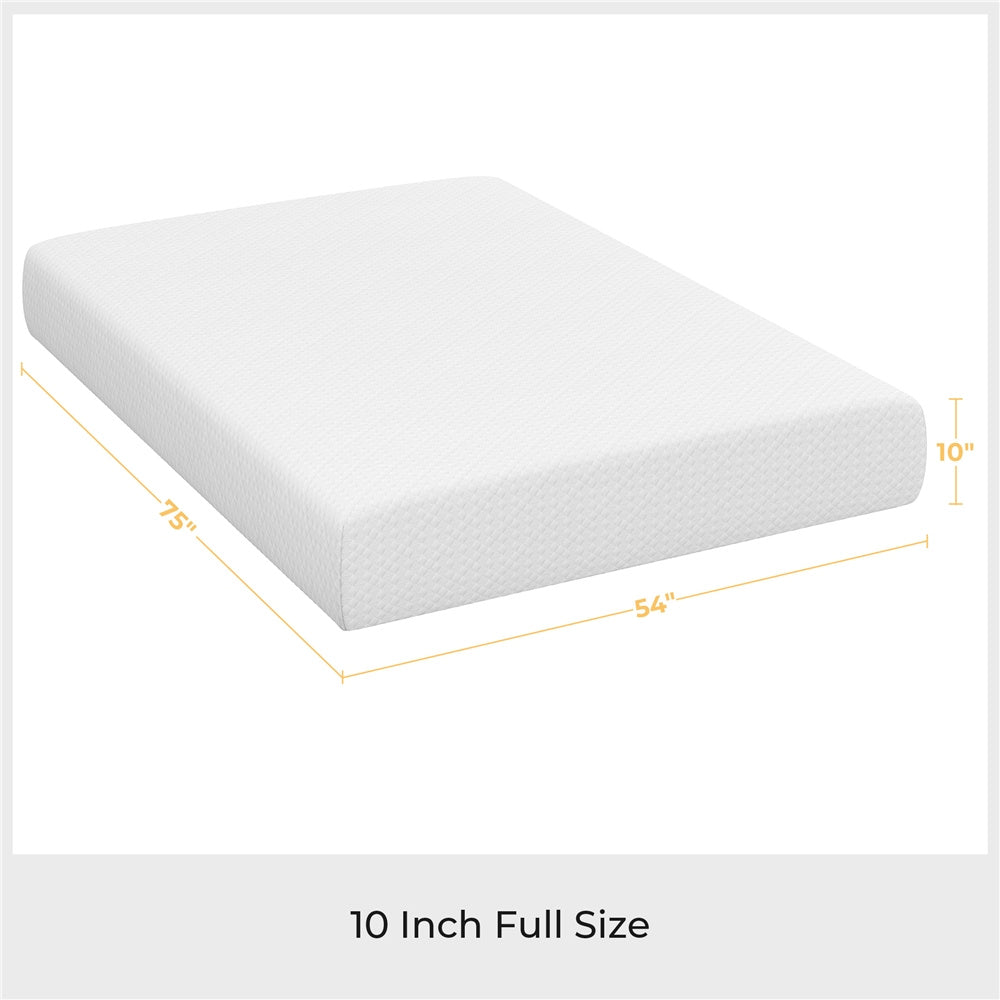 Costoffs 8/10/12in Gel Memory Foam Mattress, Medium Firm Bed with Green Tea Scent & 3-Layer Support for Dorm, Guest Room, Bunk Bed, Furniture for Home, Christmas Gift