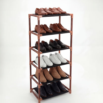 A Foldable Bamboo Shoe Rack, Crafted from High-quality Mountain Bamboo. Available in Multiple Tier Configurations. Sets up and Is Ready to Use Within 20 Seconds. Perfect for Small Spaces Near Home Entrances!