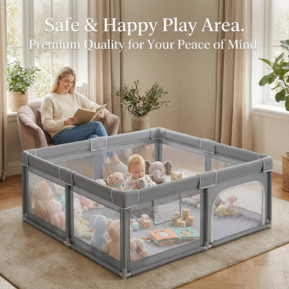 Baby Playpen with Tool-Free Assembly for Practical Everyday Home Use detail image - detail view 7