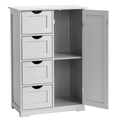 Bathroom Floor Cabinet shown in the Grey option