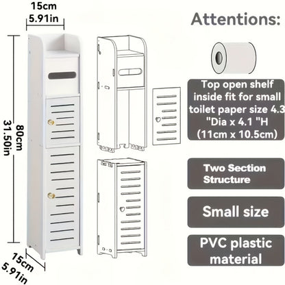 Bathroom Storage Cabinet, Multi-Purpose Organizer Cabinet for Organized Everyday Storage detail image - detail view 3