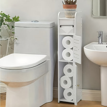 Bathroom Storage Cabinet shown in the White option